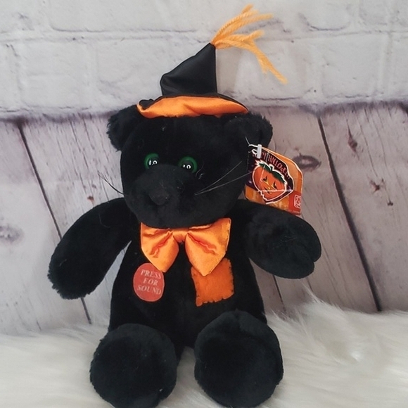 Y2K Fiesta Halloween Meow Witch Black Cat Plush Stuffed Animal Works 10" 🐈‍⬛️ - Picture 11 of 16